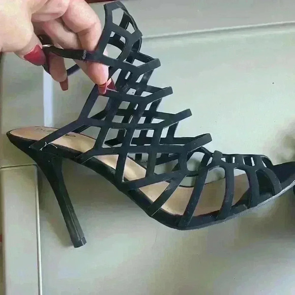 Mossimo Strappy Heels Sz 10 color black - Picture 1 of 6